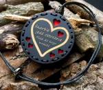 Zapach do samochodu drewniana zawieszka Deconet Black Premium Wood - Jedź ostrożnie