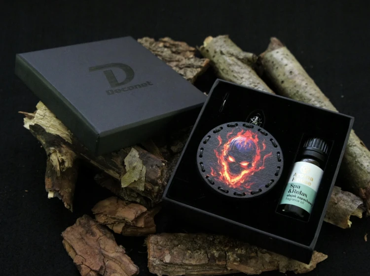 Prezent dla chłopaka zawieszka drewniana Deconet czaszka.webp