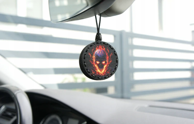 zestaw do samochodu malowana zawieszka Deconet czaszka.webp