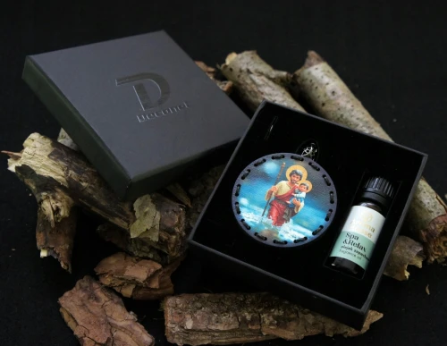 Drewniana zawieszka prezent dla taty Deconet św. Krzysztof.webp