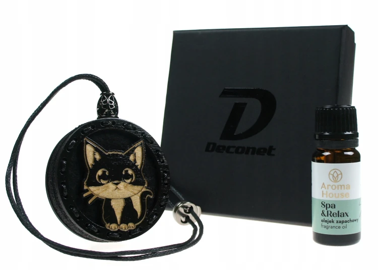 drewniana zawieszka zapachowa Deconet Kot.webp