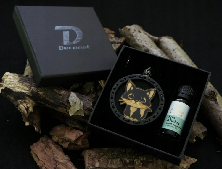 zestaw od samochodu zapachowy Deconet Kot.webp