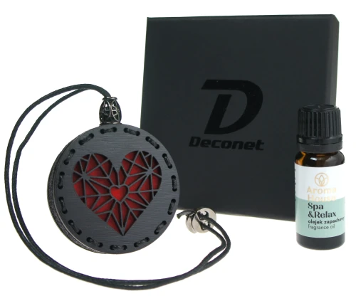 Drewniana zawieszka zapachowa Deconet Serce