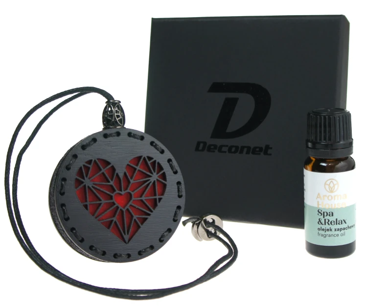 Drewniana zawieszka zapachowa Deconet Serce