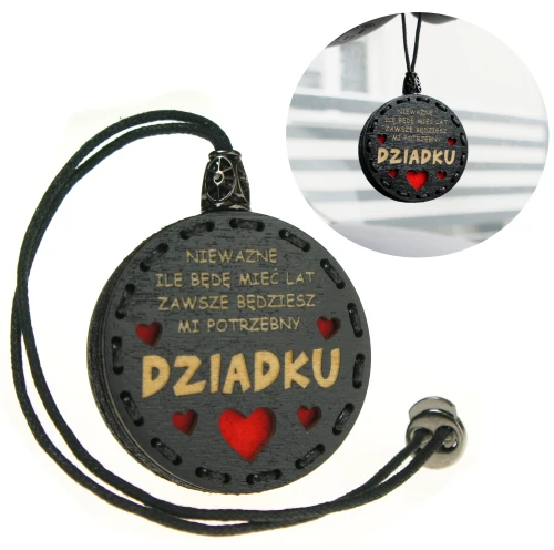 Zapach do samochodu drewniana zawieszka Deconet prezent dla dziadka