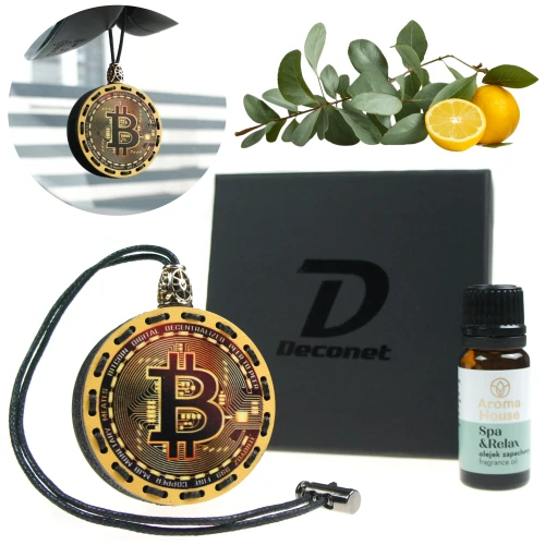 zlota moneta bitcoin zapach do samochodu.webp