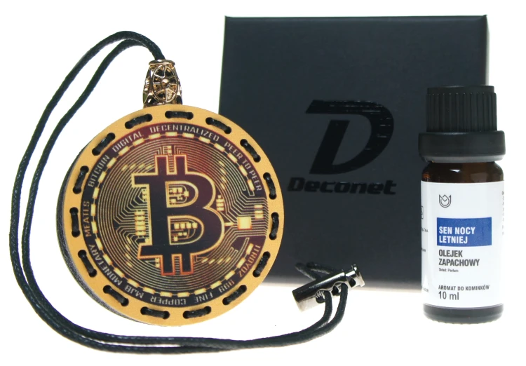zawieszka zapachowa moneta bitcoin.webp