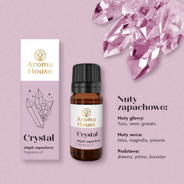 Olejek zapachowy Aroma House CRYSTAL nuty zapachowe