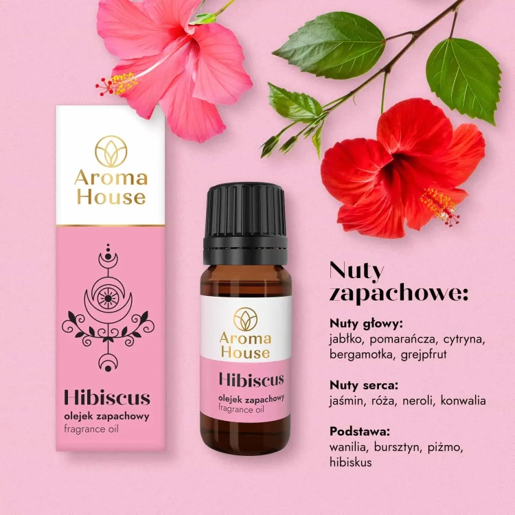 Olejek zapachowy Aroma House HIBISCUS nuty zapachowe