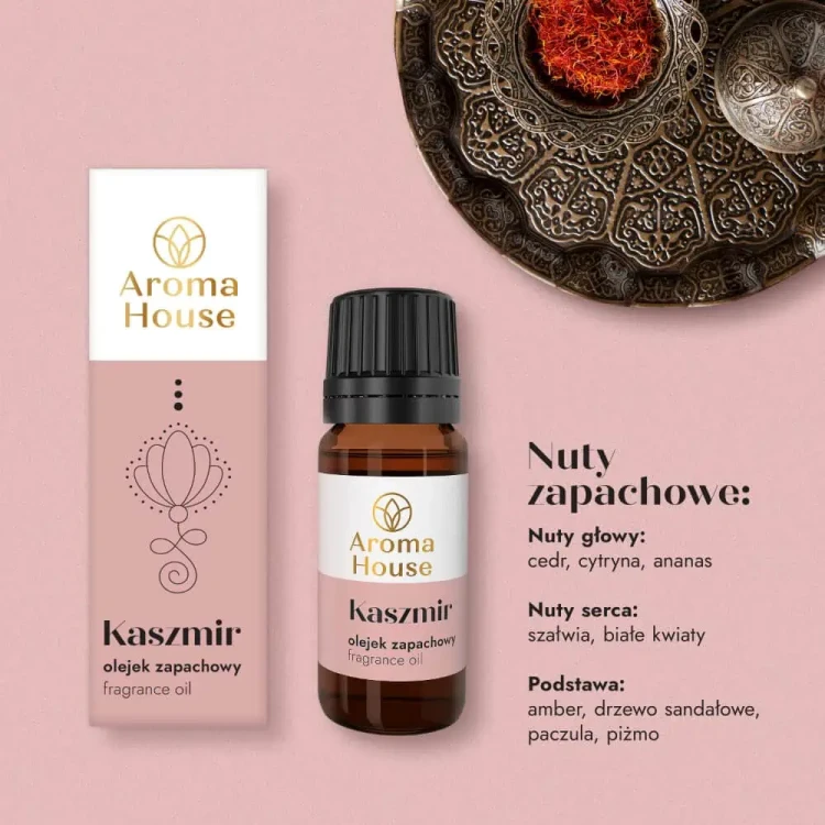 Olejek zapachowy Aroma House KASZMIR nuty zapachowe