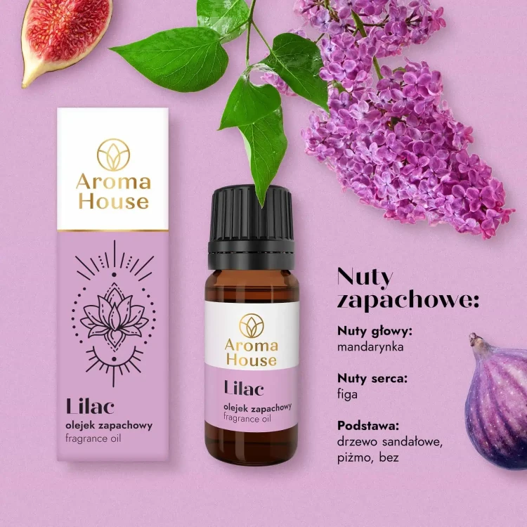 Olejek zapachowy Aroma House LILAC nuty zapachowe