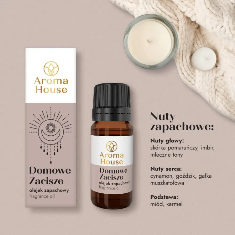 Olejek zapachowy Aroma House Domowe Zacisze nuty zapachowe