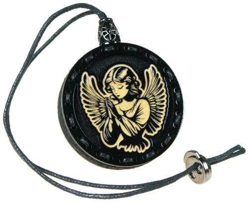 Zapach do samochodu drewniana zawieszka Deconet Black Premium - Anioł