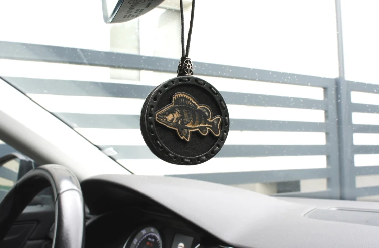 Zapach do samochodu drewniana zawieszka Deconet Black Premium Wood - Okoń