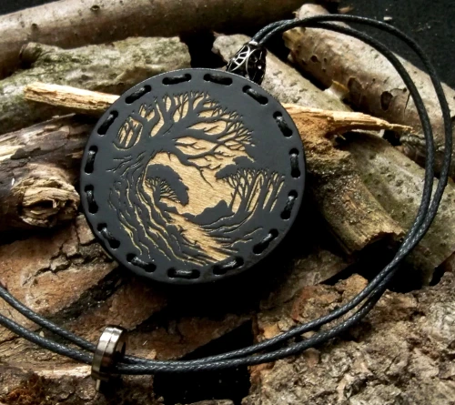 Zapach do samochodu drewniana zawieszka Deconet Black Premium Wood - Las