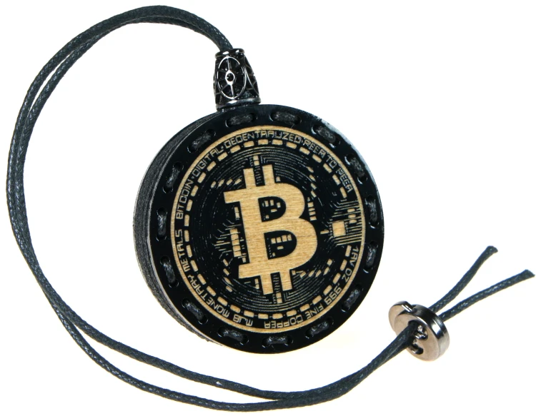 Zapach do auta drewniana zawieszka Deconet Black Premium Wood - Bitcoin