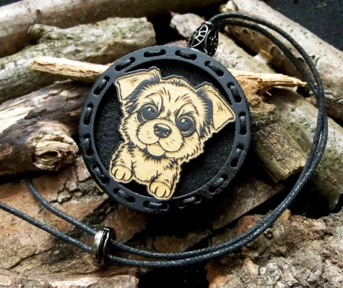 Zapach do samochodu drewniana zawieszka Deconet Black Premium Wood - Pies