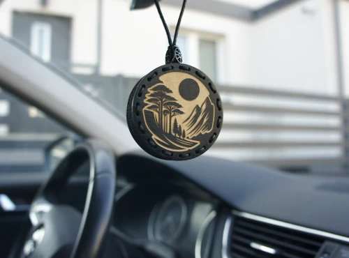 Zapach do samochodu drewniana zawieszka zapachowa z filcem Góry