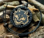 Zapach do samochodu drewniana zawieszka Deconet Black Premium Wood - Wilk