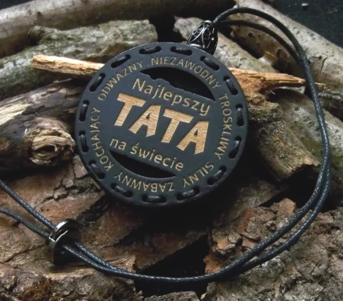 Zapach do samochodu drewniana zawieszka Deconet Black Premium Wood - prezent dla taty