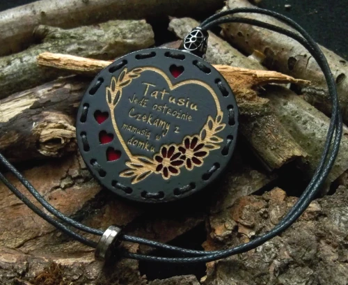 Zapach do samochodu drewniana zawieszka Deconet Black Premium Wood - prezent dla taty