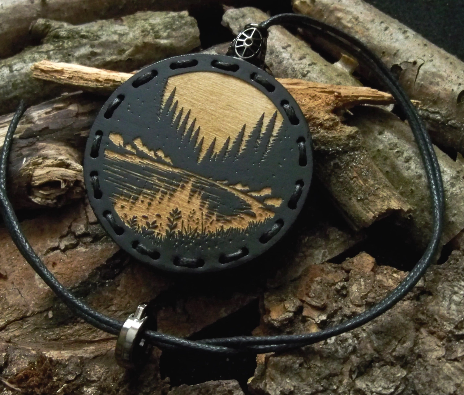 Zawieszka samochodowa z filcem Jezioro