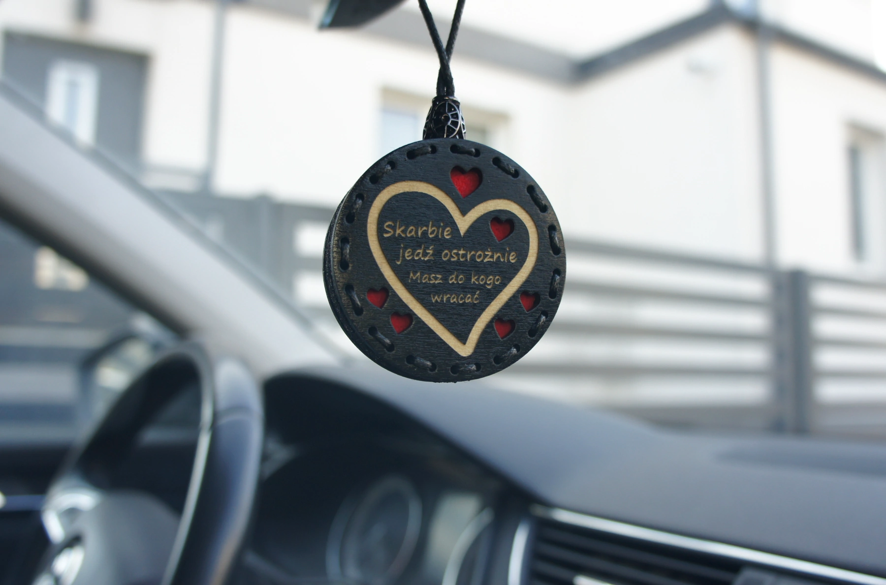 zawieszka skarbie jedź ostrożnie
